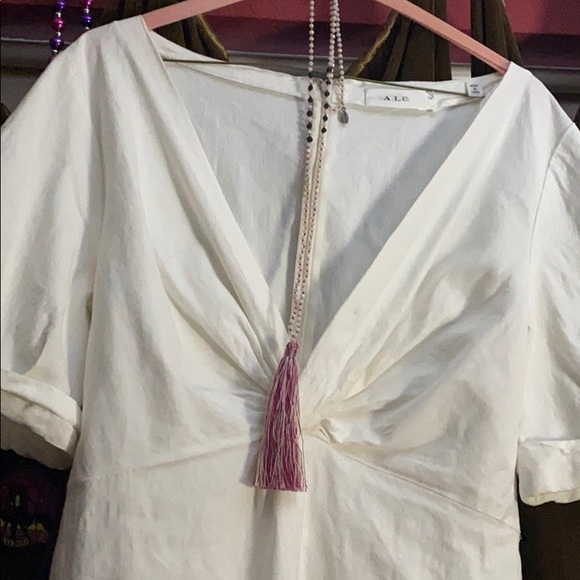 White Linen dress - Picture 7 of 8